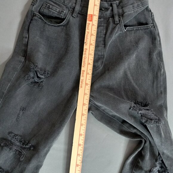 PACSUN high rise straight jeans in black Size 23 - Picture 7 of 10